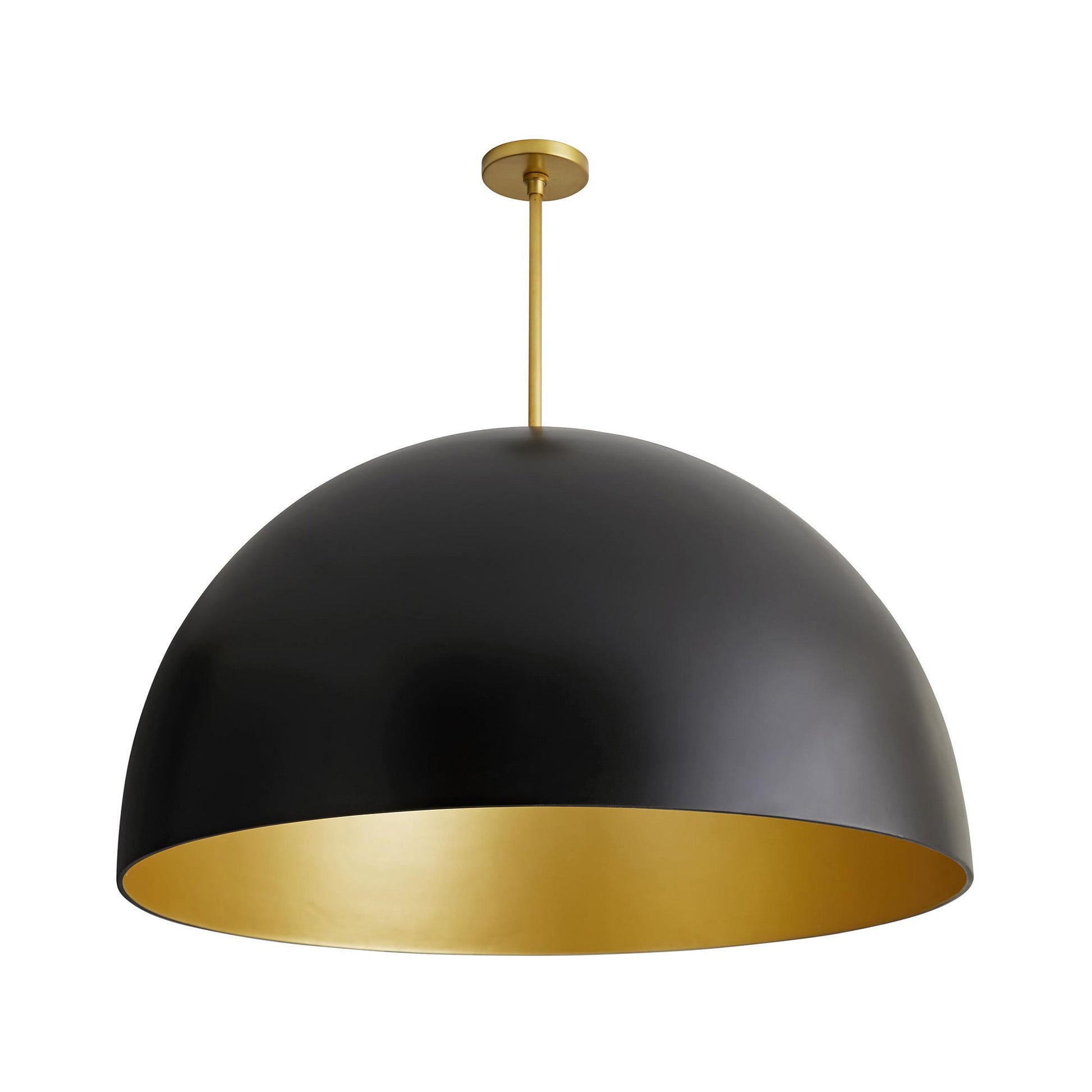 Pascal Pendant Light in Matte Black Fiberglass.