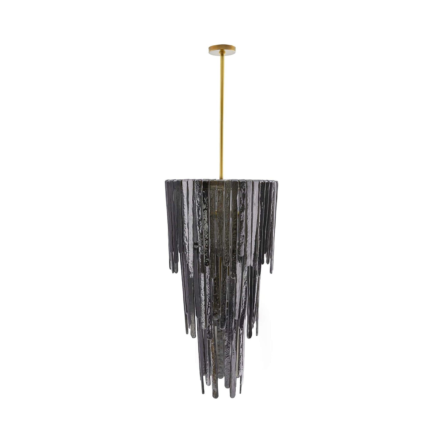 Raine Chandelier in Blue Smoke Luster.