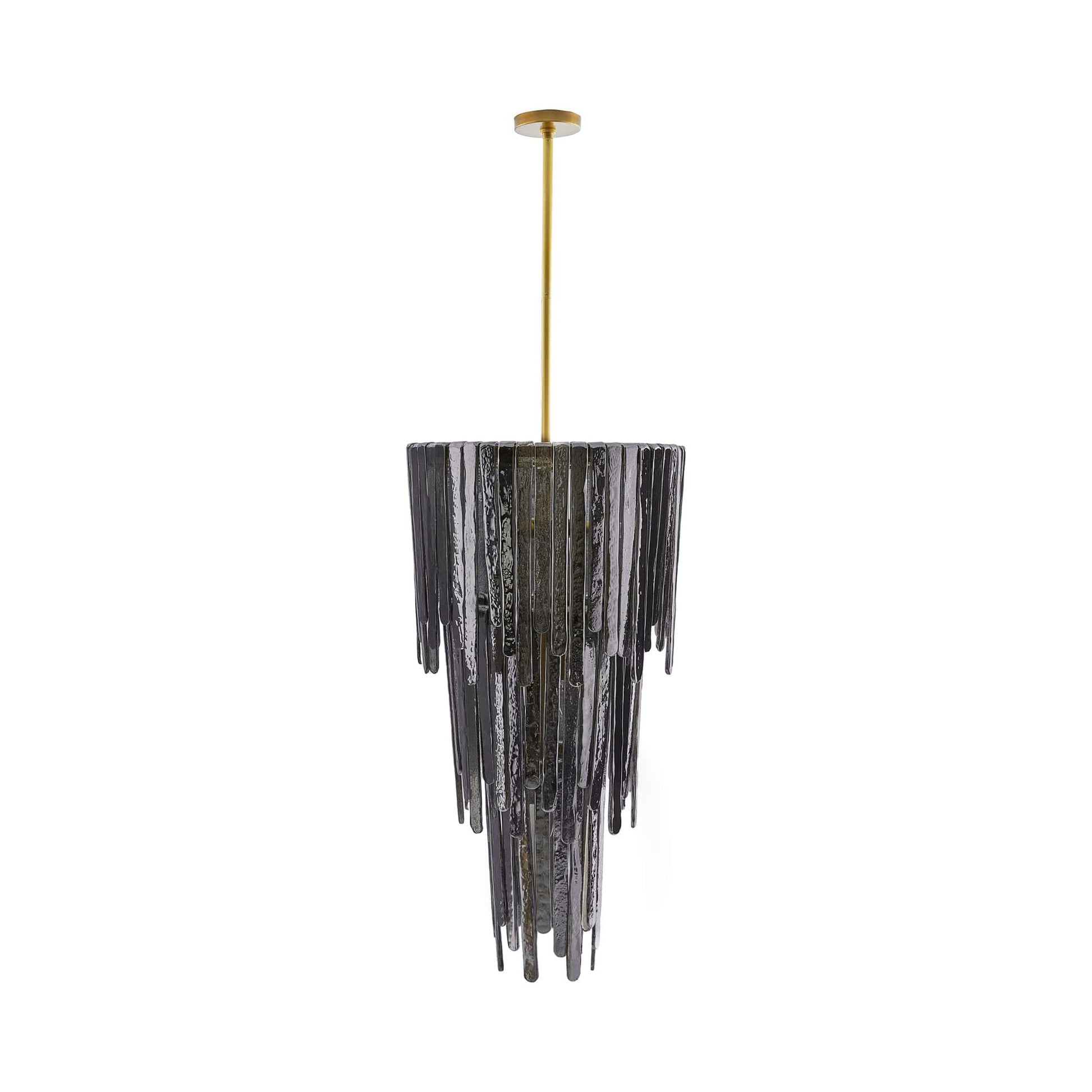 Raine Chandelier in Blue Smoke Luster.