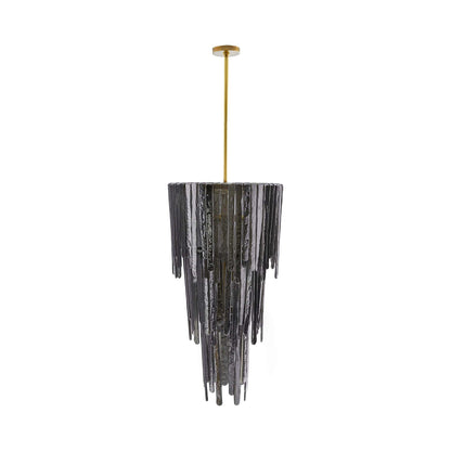 Raine Chandelier in Blue Smoke Luster.