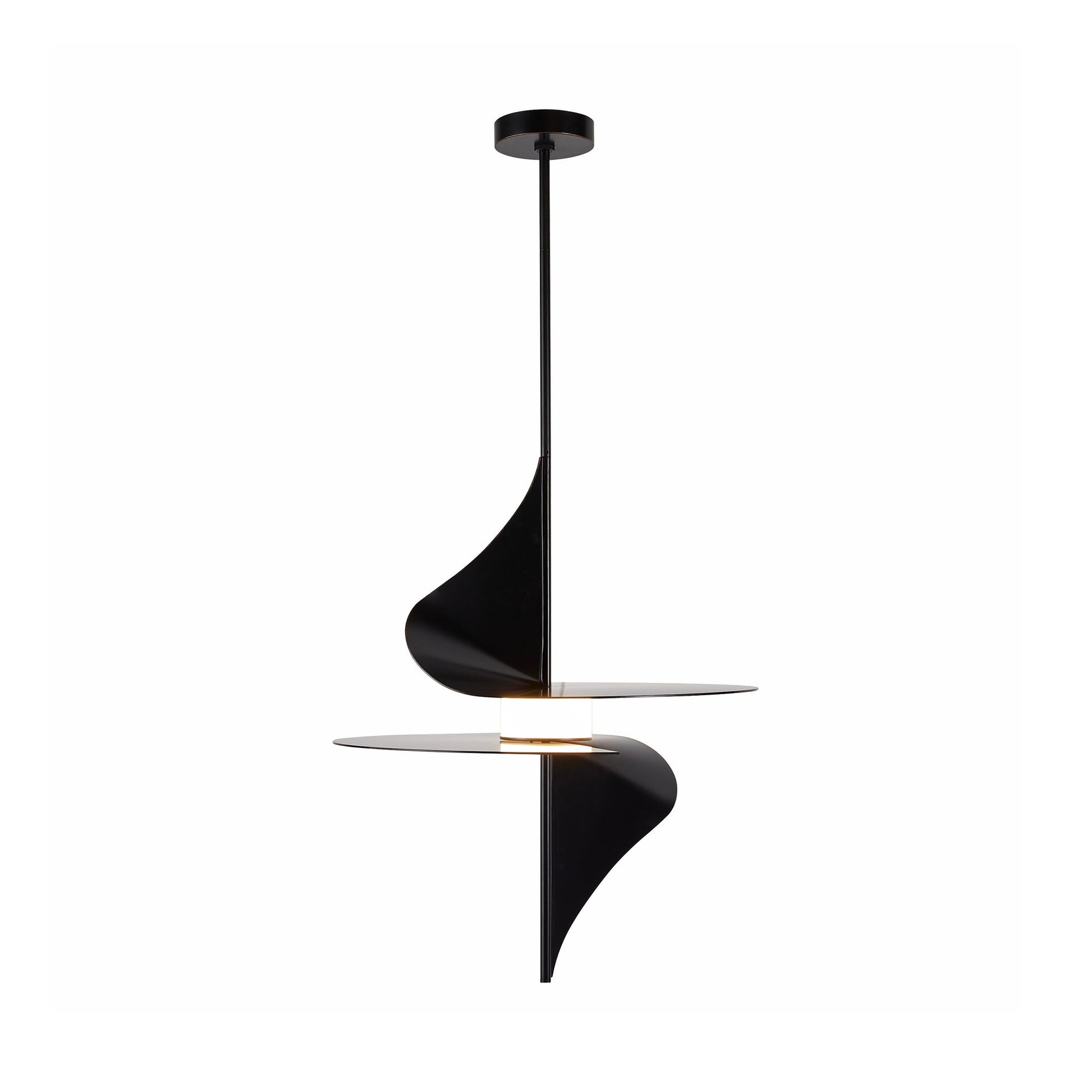 Renly LED Pendant Light in English Bronze.