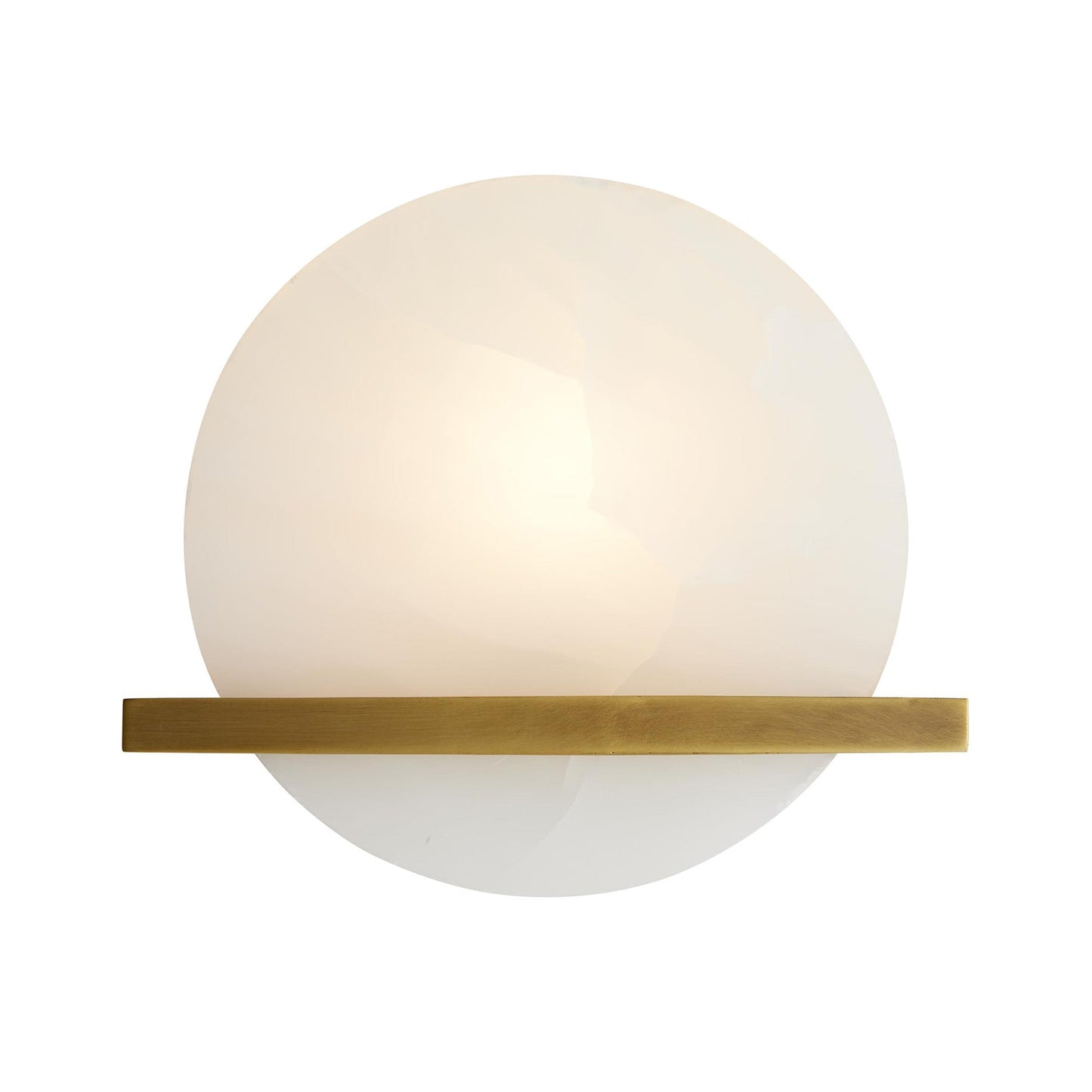 Savion Wall Light in Antique Brass.