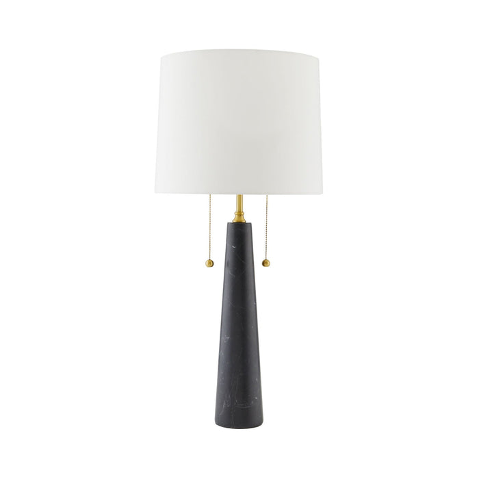 Sidney Table Lamp in Black Marble.