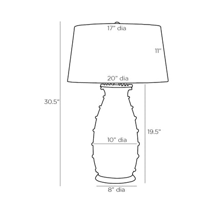 Spitzy Table Lamp - line drawing.