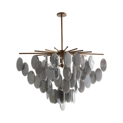 Tiffany Chandelier in Antique Brass.