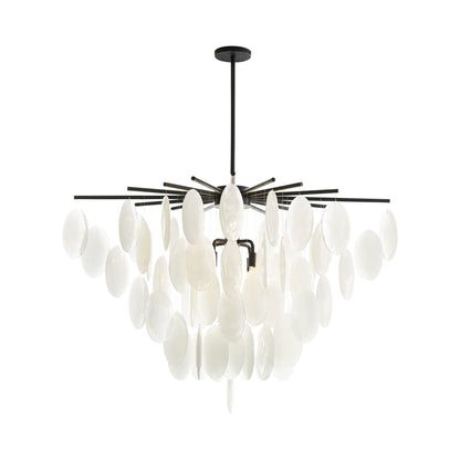 Tiffany Chandelier in Blackened Iron.
