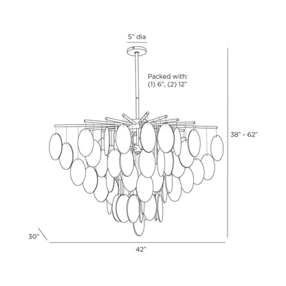 Tiffany Chandelier - line drawing.