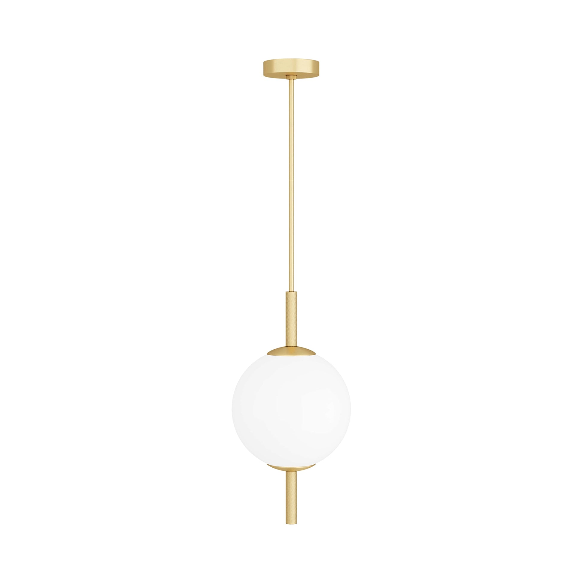Tirso LED Pendant Light in Antique Brass.