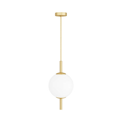 Tirso LED Pendant Light in Antique Brass.