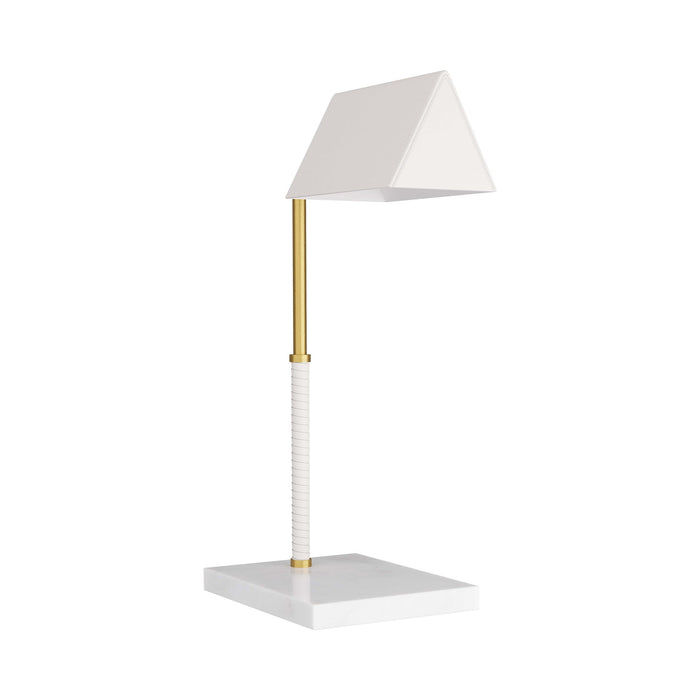 Tyson Table Lamp in Antique Brass.