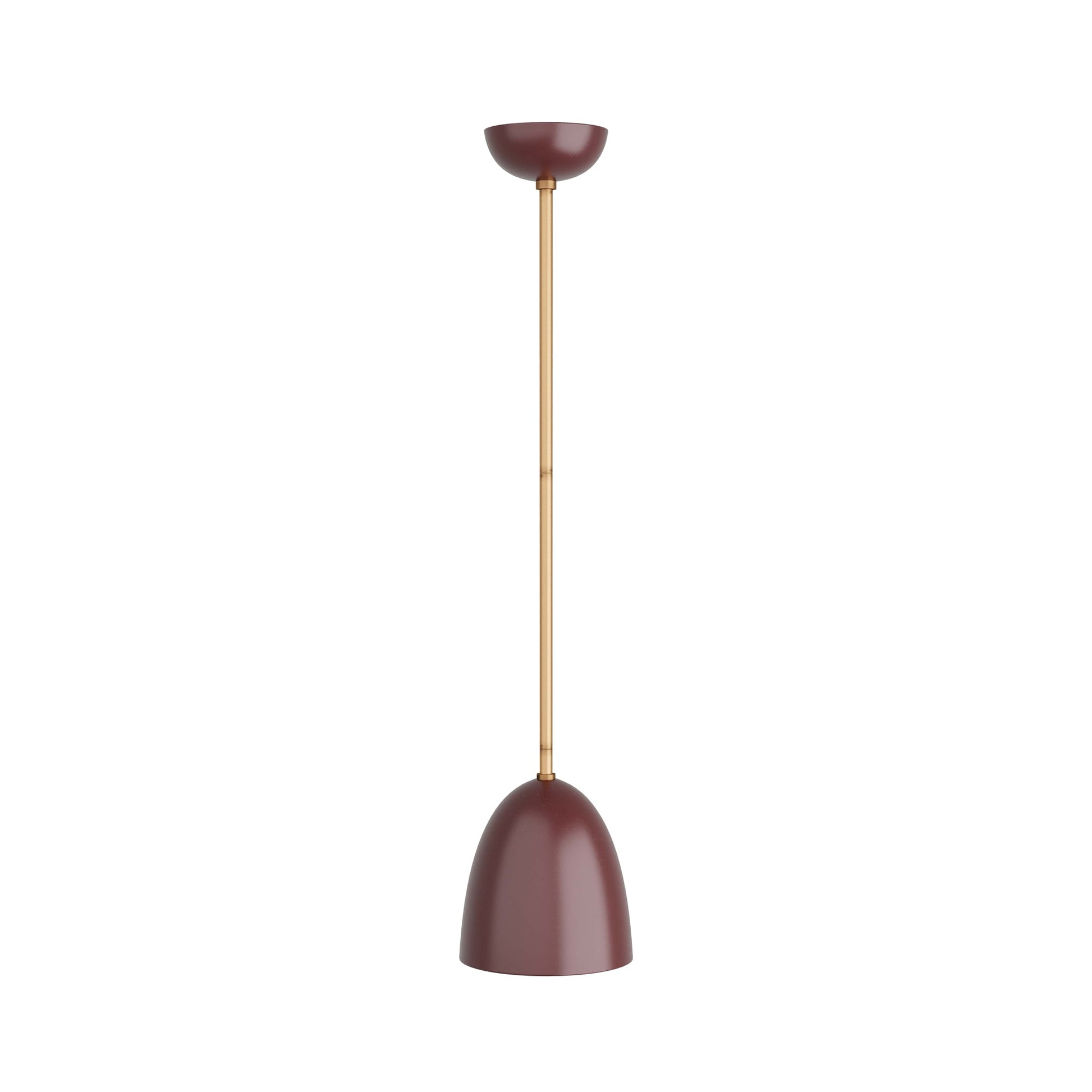 Wade Flush Mount Ceiling Light in Oxblood.