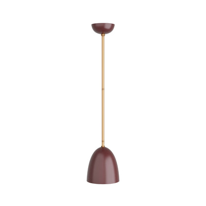 Wade Flush Mount Ceiling Light in Oxblood.