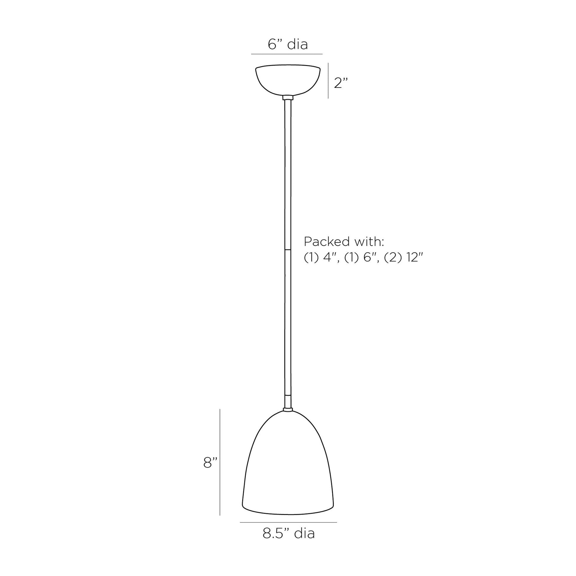 Wade Flush Mount Ceiling Light - line drawing.