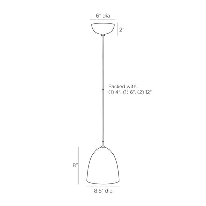Wade Flush Mount Ceiling Light - line drawing.