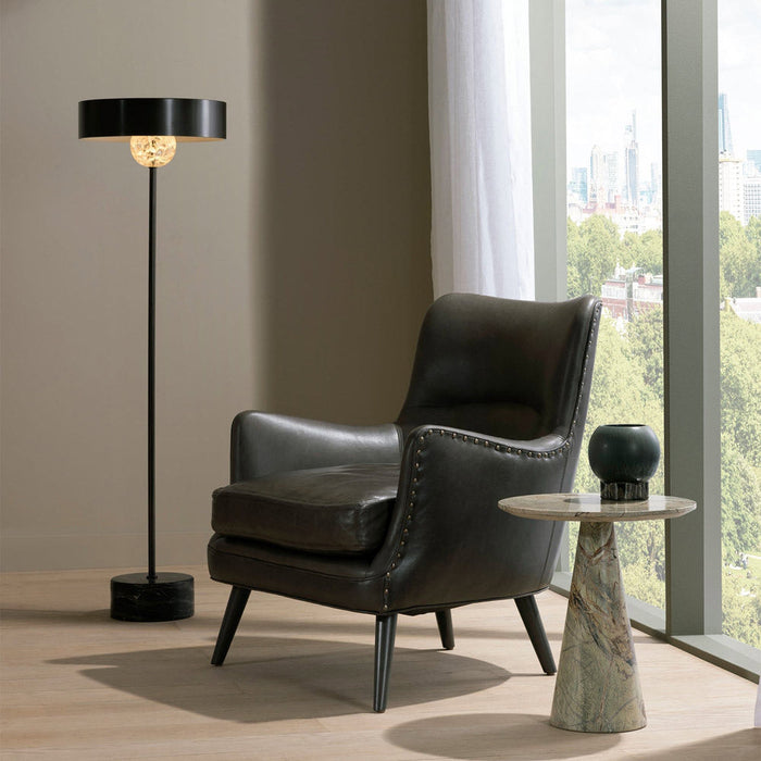 Wheeler LED Floor Lamp in living room.
