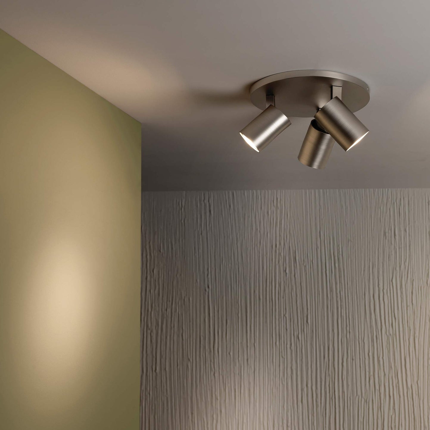 Ascoli Semi Flush Ceiling Light in living room.