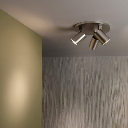 Ascoli Semi Flush Ceiling Light in living room.