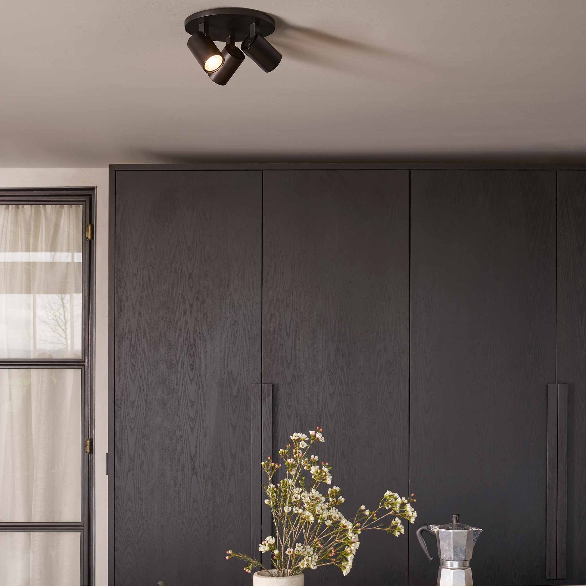 Ascoli Semi Flush Ceiling Light in kitchen.