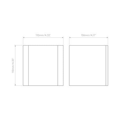 Dunbar Outdoor LED Wall Light - line drawing.