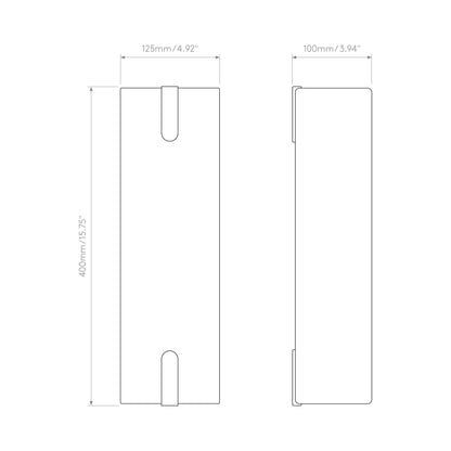 Elba Wall Light - line drawing.