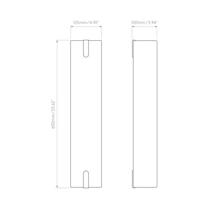 Elba Wall Light - line drawing.