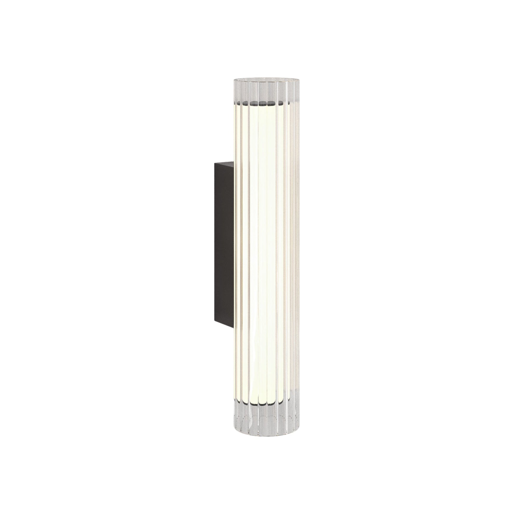 io LED Wall Light in Matt Black (16.54-Inch).