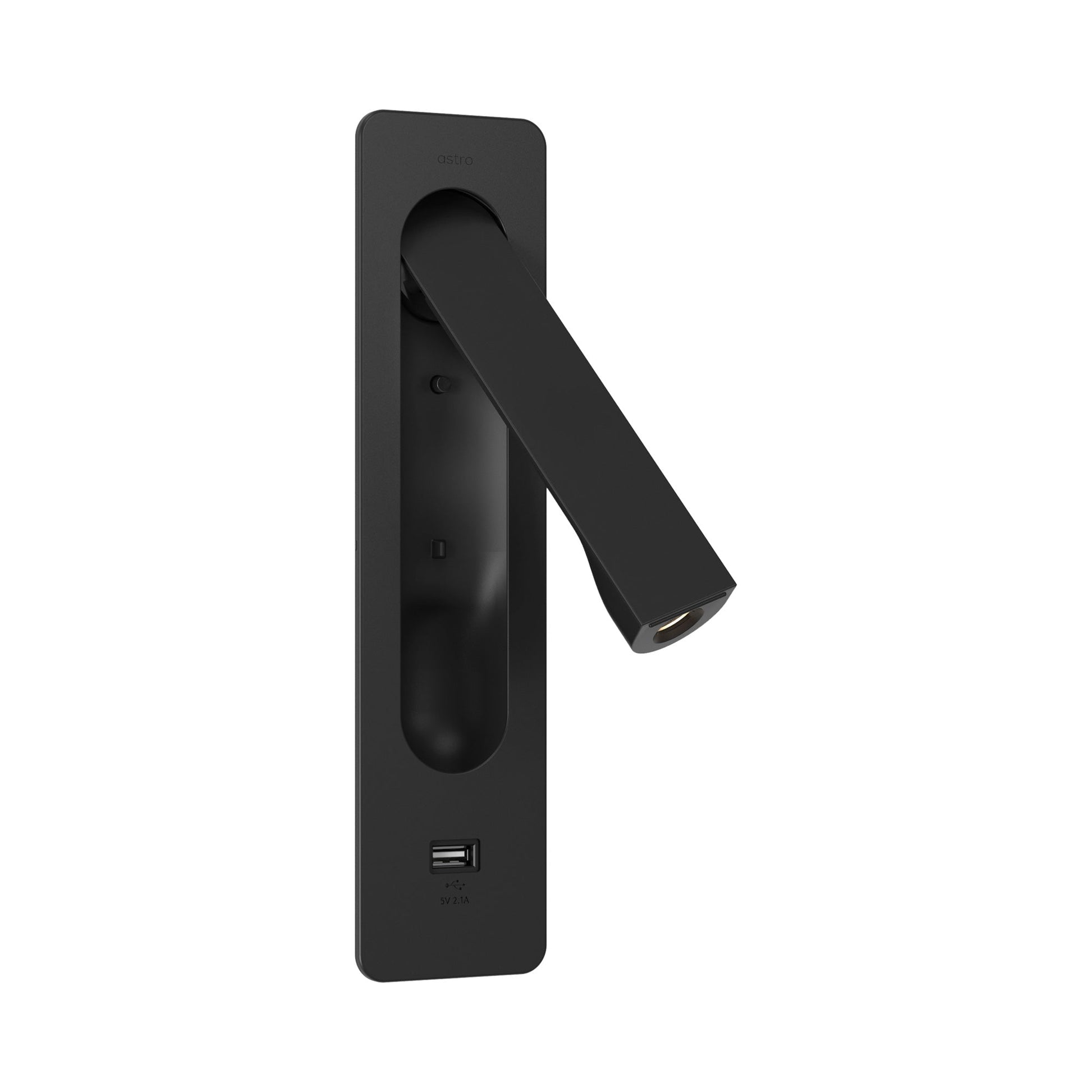 Keta LED Wall Light in Matt Black (USB).