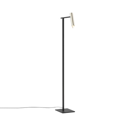 Leda Floor Lamp in Matt Nickel.