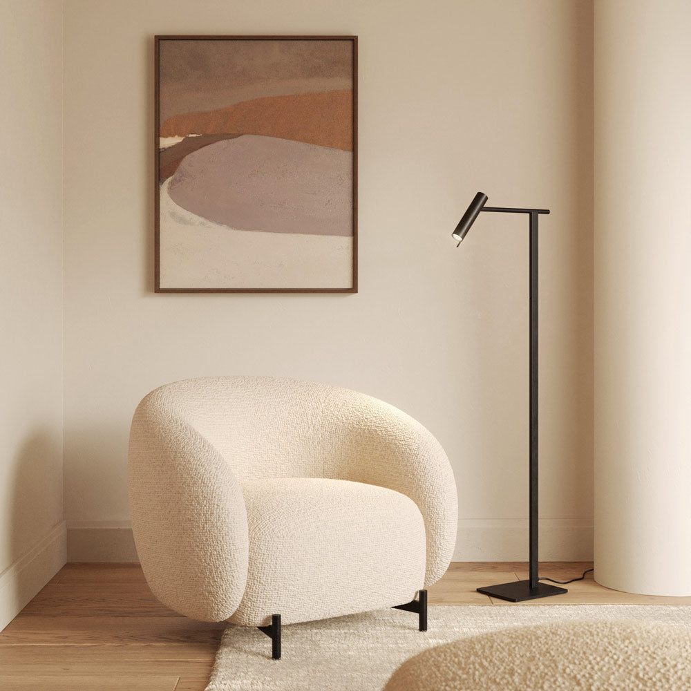 Leda Floor Lamp in living room.