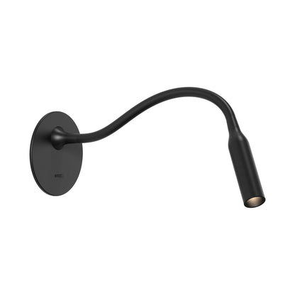 Lucca LED Recessed Wall Light in Matt Black.