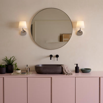 Millie Wall Light in bathroom.