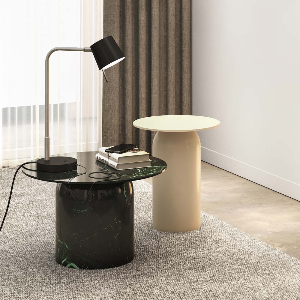 Miura LED Desk Lamp in living room.