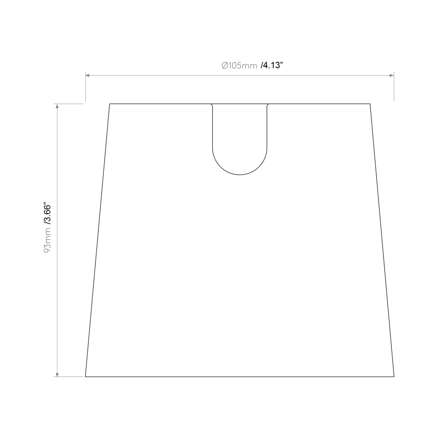 Miura LED Swing Arm Wall Light - line drawing.