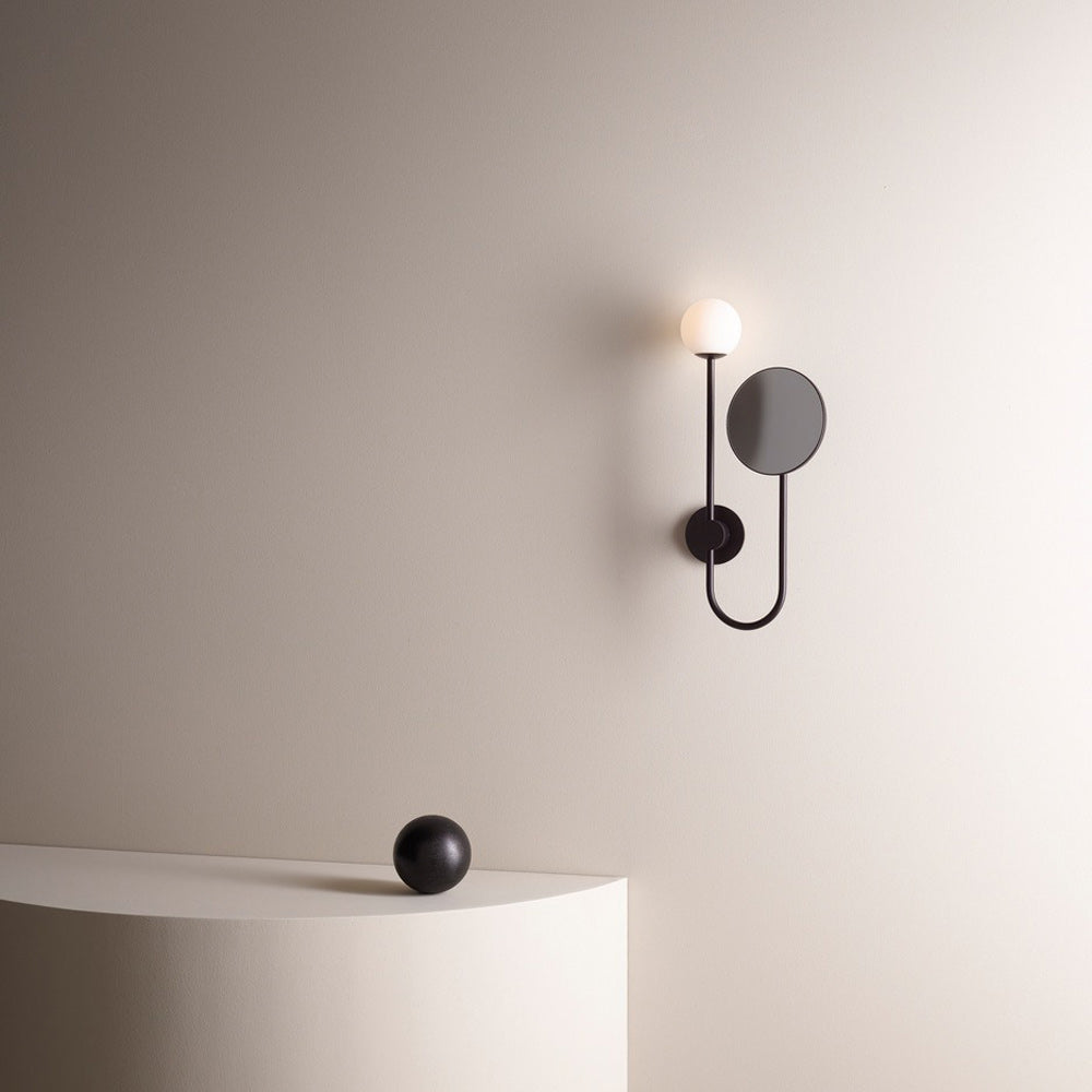 Orb Bath Wall Light in bathroom.