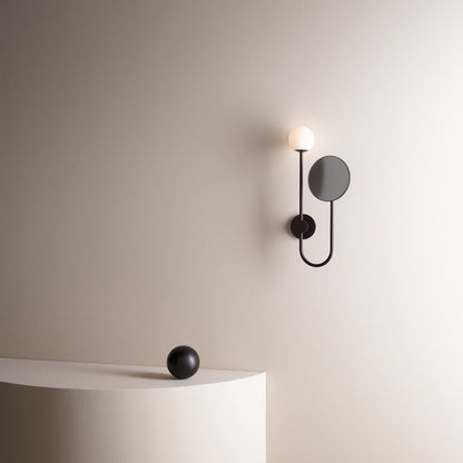 Orb Bath Wall Light in bathroom.