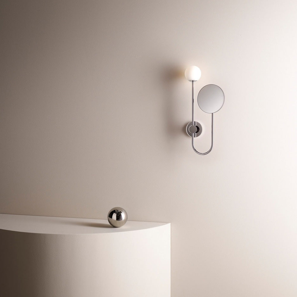 Orb Bath Wall Light in bathroom.