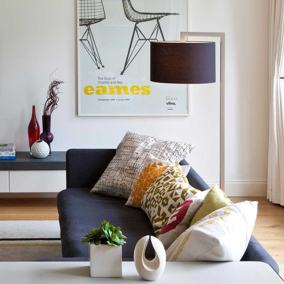 Ravello Floor Lamp in living room.