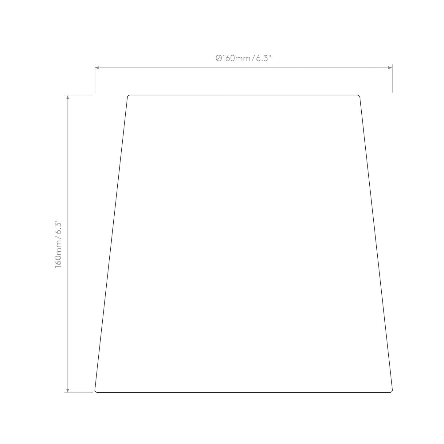 Side by Side Reading Wall Light - line drawing.