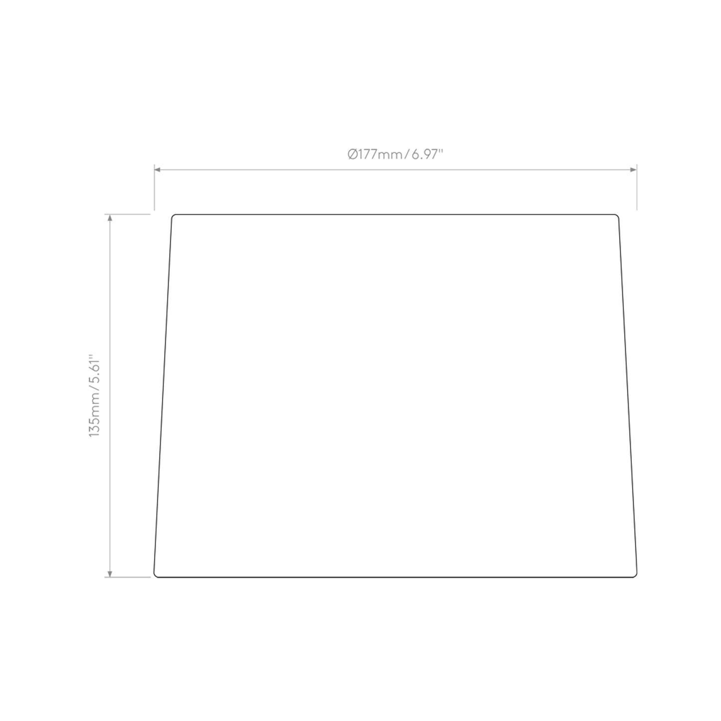 Side by Side Reading Wall Light - line drawing.