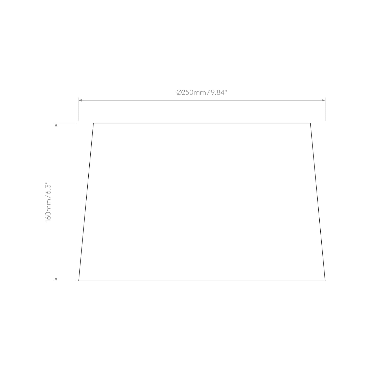 Side by Side Reading Wall Light - line drawing.
