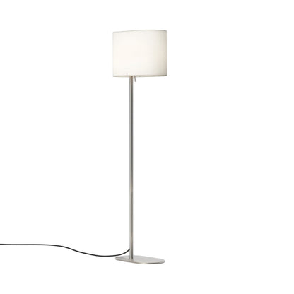Venn Floor Lamp in Matt Nickel (White).