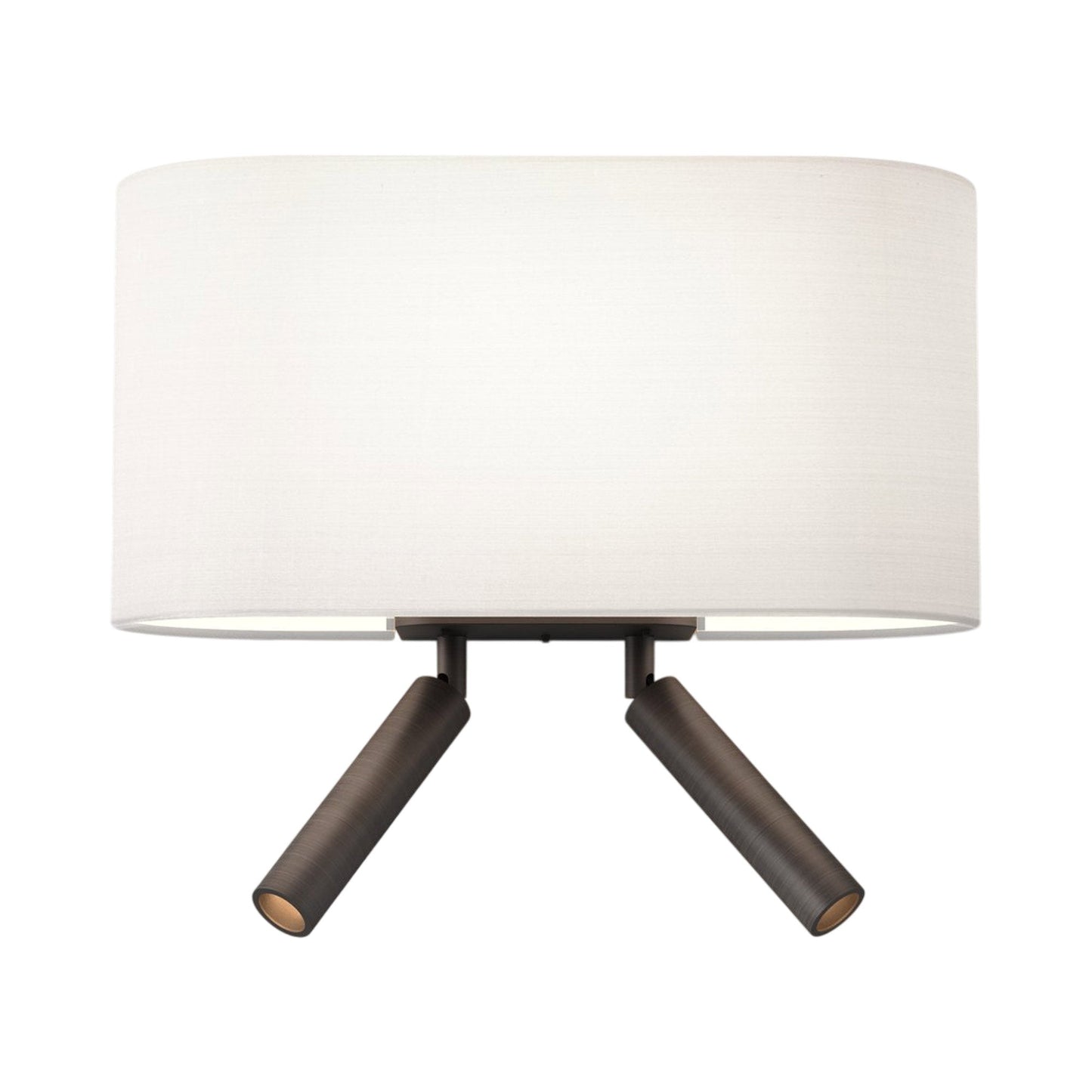 Venn Reader Twin Wall Light in Bronze (White).