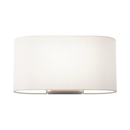 Venn Wall Light in Matt Nickel (White).