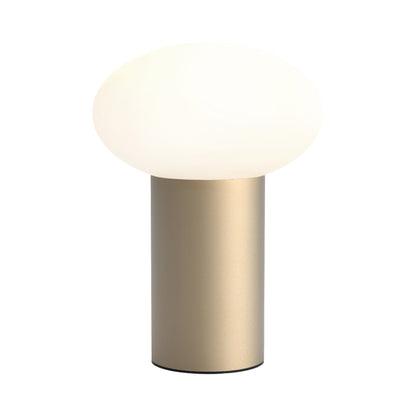 Zeppo LED Portable Table Lamp in Light Bronze.