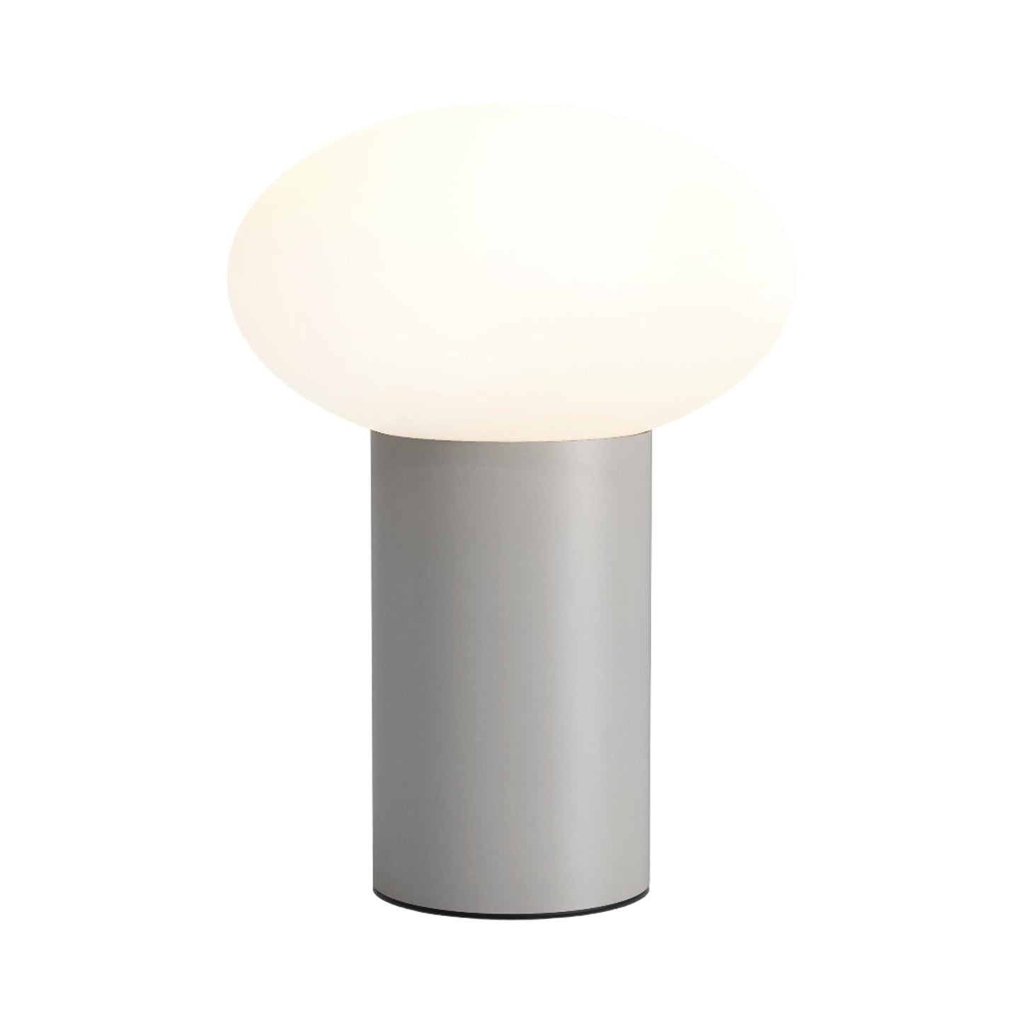 Zeppo LED Portable Table Lamp in Pebble Grey.