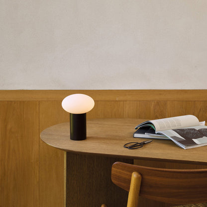 Zeppo LED Portable Table Lamp in living room.