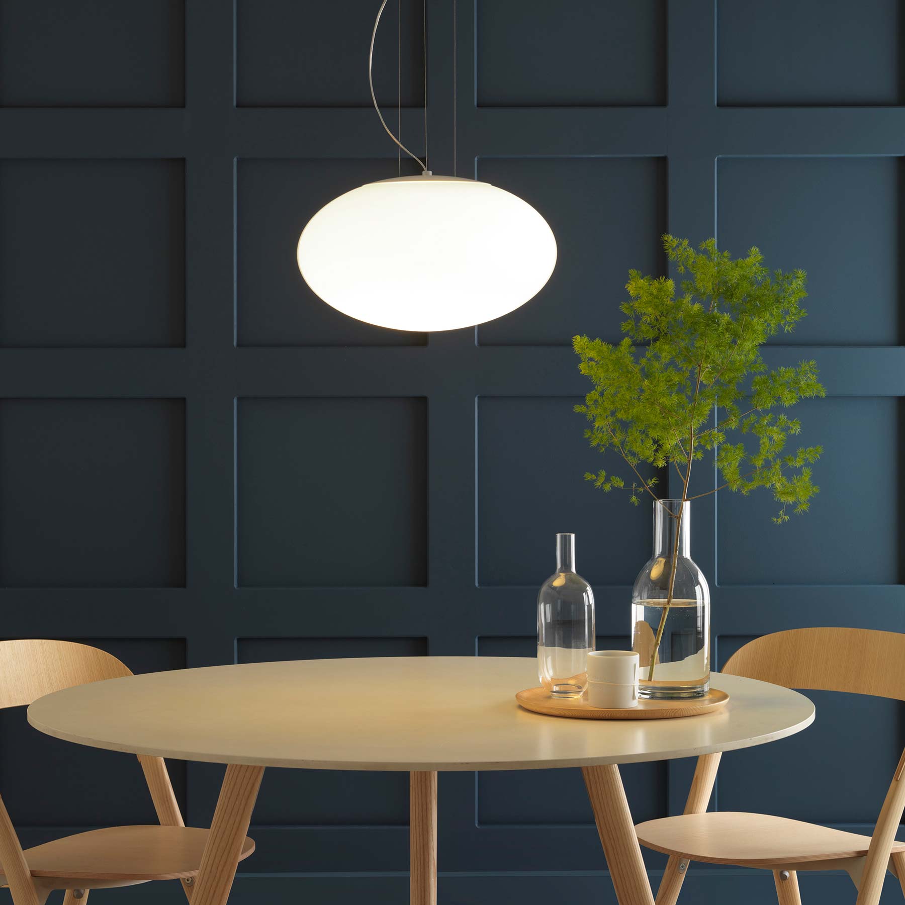 Zeppo Pendant Light in dining room.