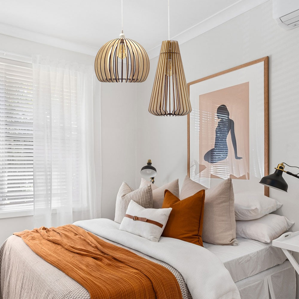 Atlas Pendant Light in bedroom.