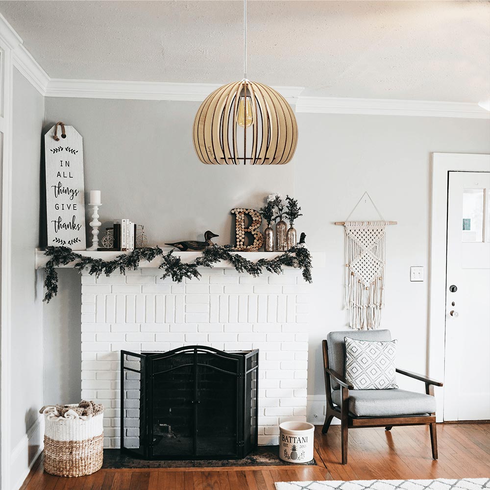 Atlas Pendant Light in living room.