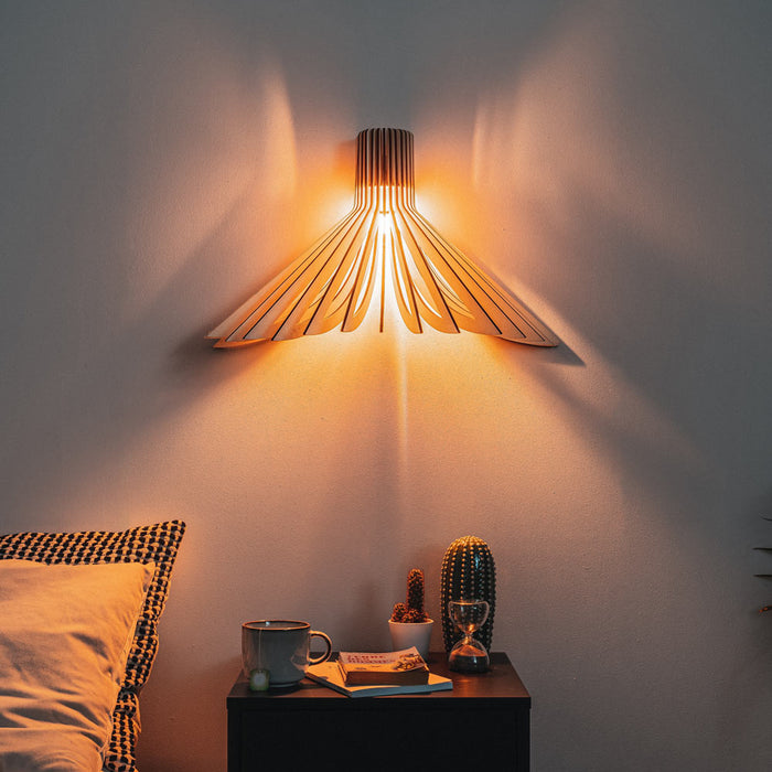Ava Wall Light in bedroom.